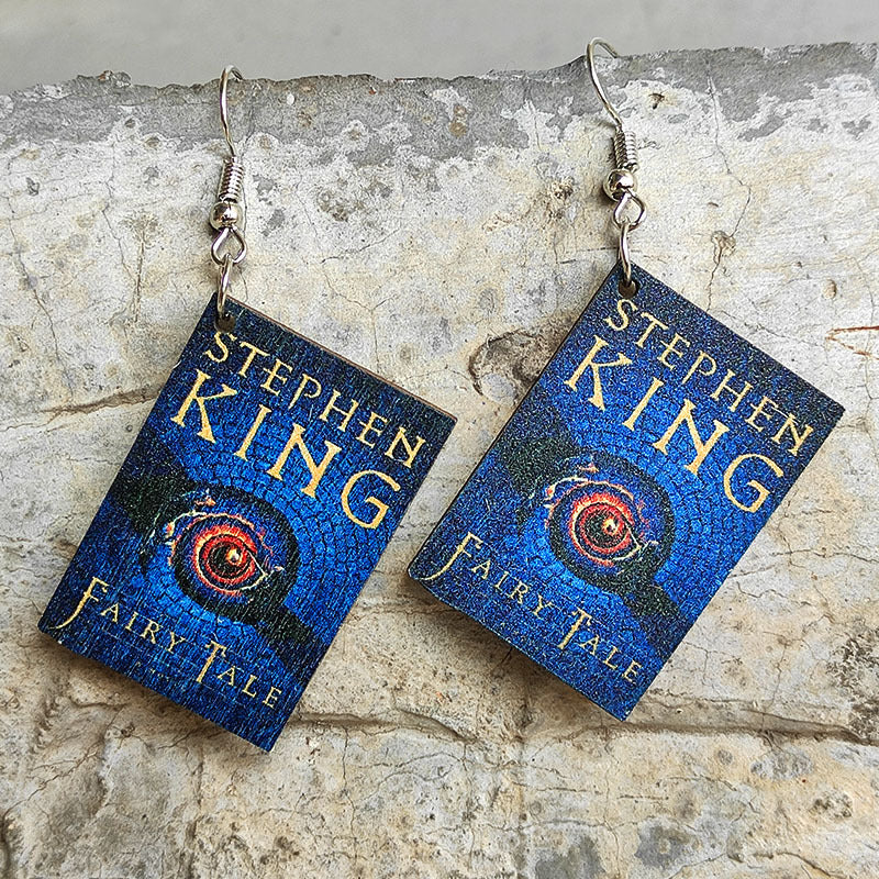 Wholesale Horror  Book Wooden Earrings